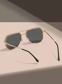 1 件金属框架时尚眼镜，适合优雅、旅行、运动、驾驶、节日、海滩、EDM、郊游、夏季配饰、度假、家庭出游、街头服饰、运动、派对、户外活动、钓鱼、夏季海滩度假、户外、旅行