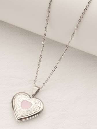 Herz-Charm Halskette Valentinstag