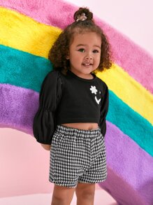 Bộ đồ Em bé Hoạt hình răng cưa Ăn mặc đẹp - Đen và trắng - Xem 9