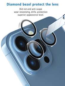 3入組相機鏡頭保護貼,適用於 Iphone 15/15pro/15plus/15promax - 無色 - 查看 3