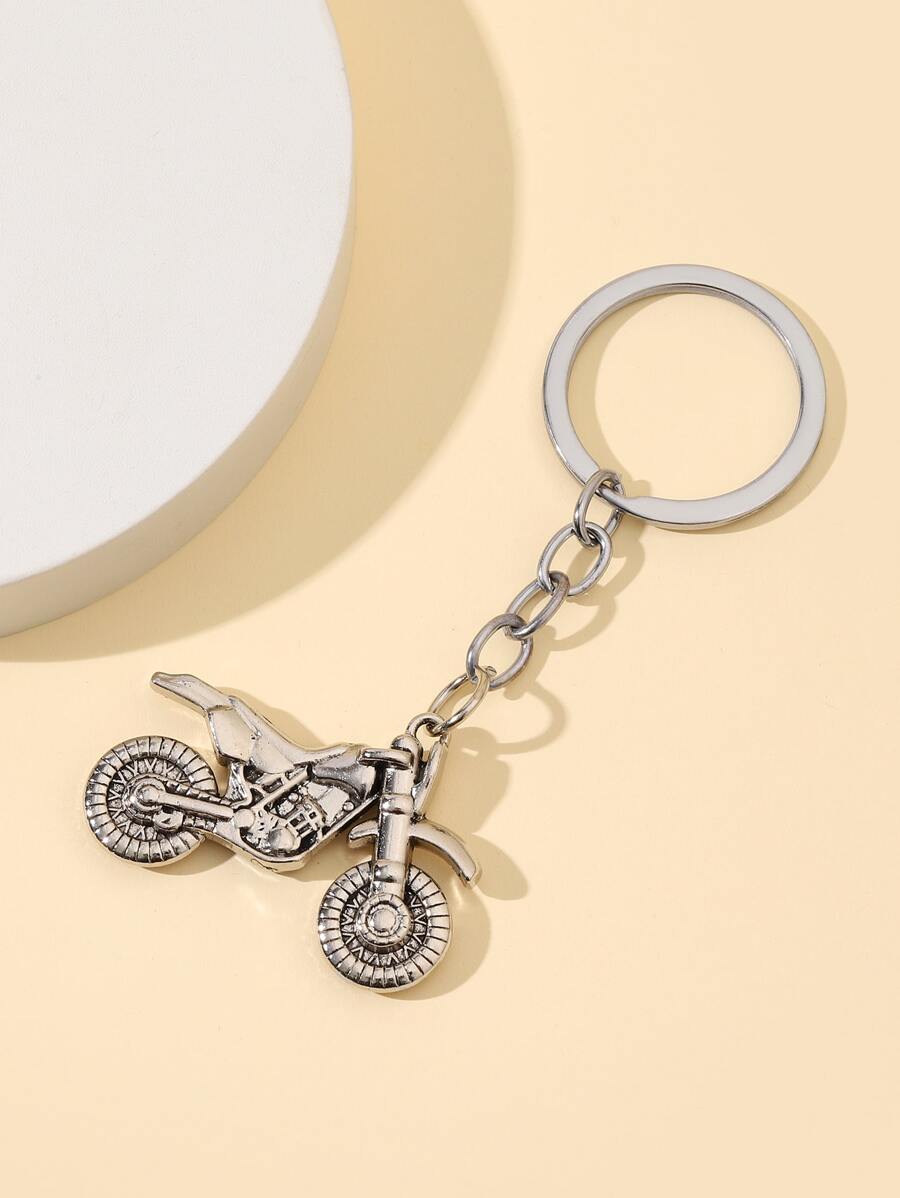 街头汽车钥匙扣吊坠汽车配件包饰学校可爱哥特 Y2k 圣诞礼物创意包挂绳带身份证夹汽车配件包饰 - 銀色 - 查看 1