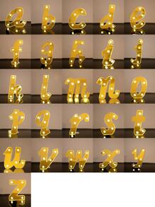 1 pieza Luz de la decoración alfabeto - Amarillo - Ver 8
