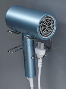 1入組不銹鋼吹風機支架壁掛式自粘浴室吹風機架