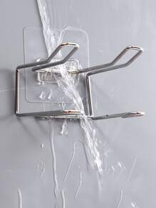 1入組不銹鋼吹風機支架壁掛式自粘浴室吹風機架