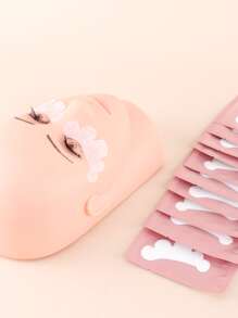 10pcs Makeup Auxiliary Eyelash Grafting Eye Stickers For False Eyelash Application - White - View 2