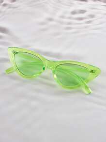 Cute Tinted Lens Fashion Glasses For Summer Beach Vacation,Outdoor,Travel - Green - View 2