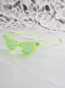 Cute Tinted Lens Fashion Glasses For Summer Beach Vacation,Outdoor,Travel - Green - View 5