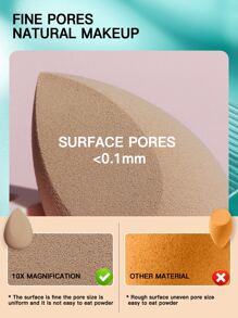 2个装化妆海绵，适用于膏状和粉状遮瑕膏，散粉底液涂抹器，化妆品，便宜，房间装饰，梳妆台，旅行，卧室，化妆配件，粉扑，美妆蛋，粉扑，化妆海绵，便宜，圣诞礼物，化妆品，化妆工具，便宜货，礼物，女士礼物，圣诞礼物，赠品，旅行，便宜货，旅行必备 - 棕色 - 查看 6