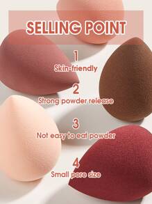5pcs Makeup Sponge For Women Make Up Use,Makeup,Cheap,Room Decor,Vanity,Travel,Bedroom,Makeup Accessories,Puff,Makeup Blender,Powder Puff,Makeup Sponge,Cheap,Stocking Stuffers,Makeup,Makeup Tools,Cheap Stuff,Gifts,Gifts For Women,Christmas Gifts - Multicolor - View 5