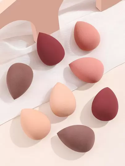 8pcs Makeup Sponge, Suitable For Cream & Powder Concealer, Loose Powder Makeup Applicator,Makeup,Cheap,Room Decor,Vanity,Travel,Bedroom,Makeup Accessories,Puff,Makeup Blender,Powder Puff,Makeup Sponge,Cheap,Stocking Stuffers,Makeup,Makeup Tools,Cheap Stuff,Gifts,Gifts For Women,Christmas Gifts,Giveaways,Travel,Cheap Stuff,Travel Essential