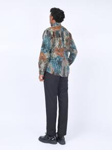 CLOUDSTYLE Áo sơ mi Nam Nút phía trước Tất cả trên in Kỳ nghỉ - Nhiều màu - Xem 2