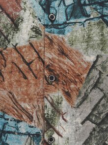 CLOUDSTYLE Áo sơ mi Nam Nút phía trước Tất cả trên in Kỳ nghỉ - Nhiều màu - Xem 7