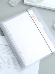 20/26 Holes A5/B5 Pp Loose Leaf Notebook, 1pc Back To School