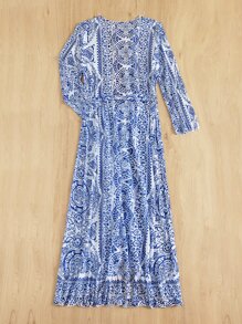 Kimono - Xanh và trắng - Xem 2