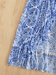 Kimono - Xanh và trắng - Xem 6