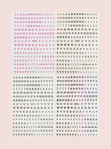 4sheets Letter Graphic Nail Art Sticker - Multicolor - View 6