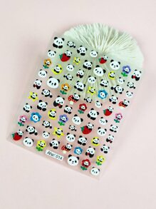 2 Hình dán móng tay đám mây và gấu trúc - Nhiều màu - Xem 5