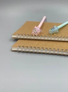 1pc Plan Spiral Notebook - màu nâu - Xem 5