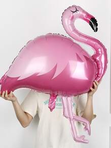 1/2 quả bóng bay lá kim lớn hình chim hồng hạc đứng, dùng cho ngày lễ tình nhân, sinh nhật, tiệc chào đón em bé, tiệc độc thân trang trí theo chủ đề chim hồng hạc, giáng sinh - Hồng - Xem 4