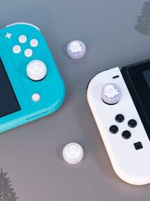 4 cái Ghost Pattern Rocker Cap Nút Nắp đậy tương thích với Nintendo Switch - Nhiều màu - Xem 2