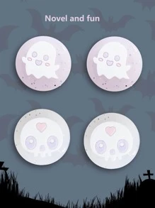 4 cái Ghost Pattern Rocker Cap Nút Nắp đậy tương thích với Nintendo Switch - Nhiều màu - Xem 3