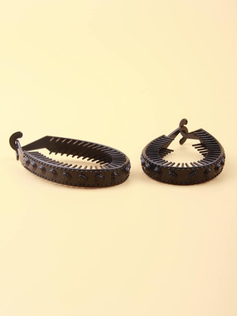 2pcs Heart Decor Banana Clip Casual,Banana Clip Valentine's Day Valentines Hair Clips Claw Clips Hair Claws Hair Barrettes