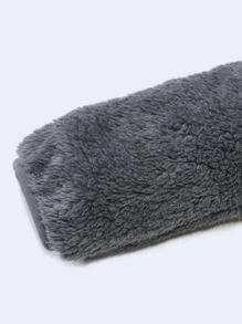 SOLOCOTE 男孩斜插口袋泰迪夾克 - 深灰色 - 查看 7