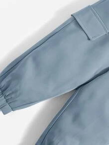 SHEIN 寶貝女孩字母圖形背心上衣＆束腰褲 - 彩色 - 查看 4