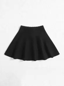 少女荷葉邊針織裙