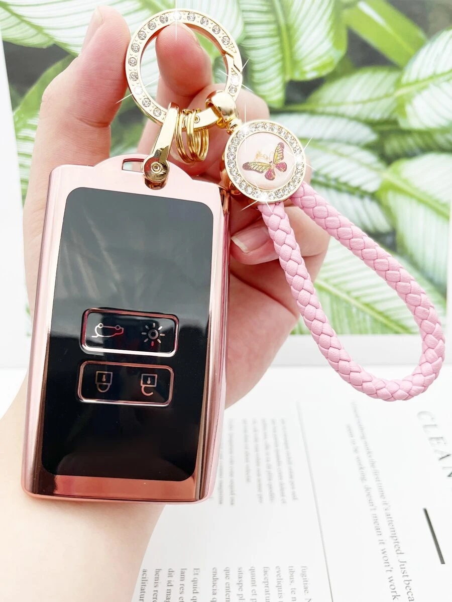 Funda de llave de coche compatible con Renault - Multicolor - Ver 1