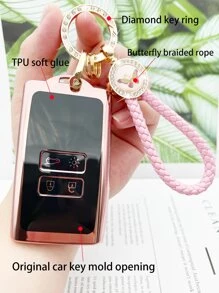 Funda de llave de coche compatible con Renault - Multicolor - Ver 7