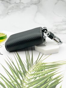 Móc chìa khóa doanh nhân họa tiết da báo và cá sấu cao cấp dành cho cả nam và nữ, phù hợp cho xe Kia, Chevrolet, Audi, Mercedes-Benz, Fiat, BMW, Peugeot - màu đen - Xem 7