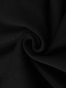 Manfinity Men Plus Figure & Slogan Graphic Sweatshirt - Black - View 3