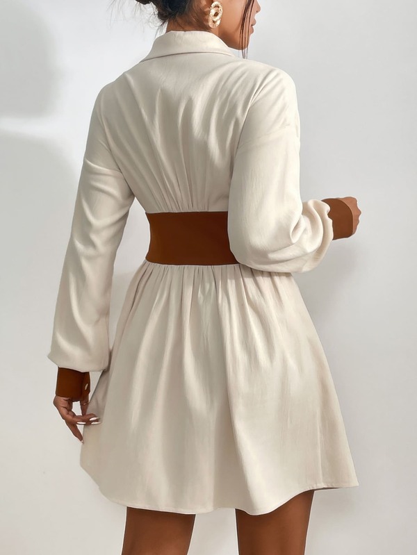 Frenchy  Button Split Long Dress main image 1