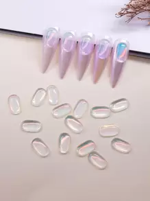 20 件椭圆形美甲装饰 - 彩色 - 查看 1