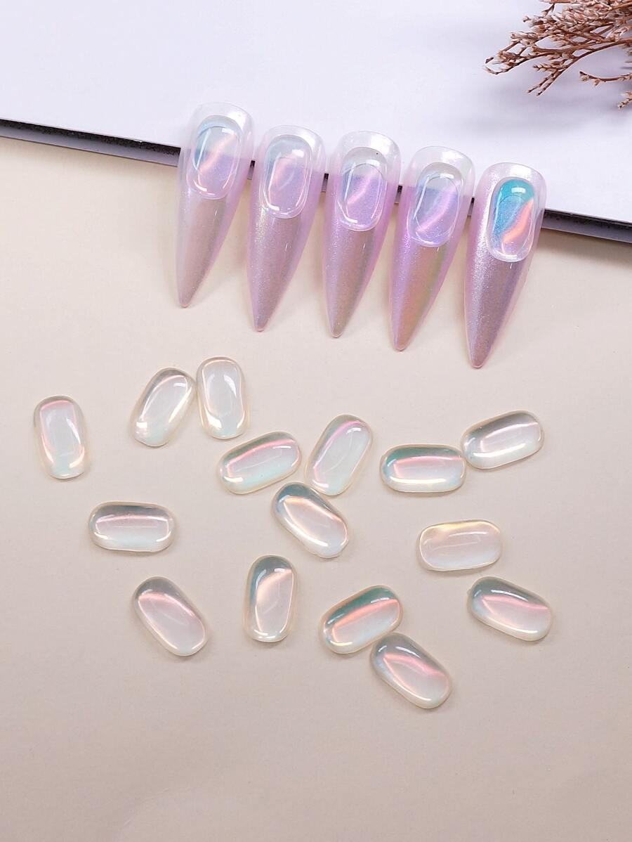 20 件椭圆形美甲装饰 - 彩色 - 查看 1