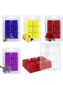 10pcs Solid Color Candle Storage Box, Candle Container For DIY Craft