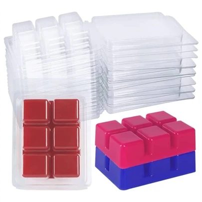 10pcs Solid Color Candle Storage Box, Candle Container For DIY Craft