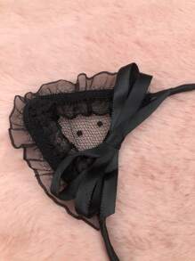 Băng đô trang phục trang trí tai và nơ hoạt hình - màu đen - Xem 4