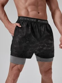 Gym Rark Men Sports Shorts Olahraga - Hitam - View 5