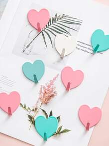 1 cái móc treo tường có hình trái tim màu ngẫu nhiên - Nhiều màu - Xem 5