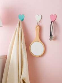 1 cái móc treo tường có hình trái tim màu ngẫu nhiên - Nhiều màu - Xem 6