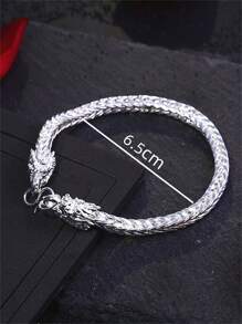 Pulsera dragón chino - Plateado - Ver 3