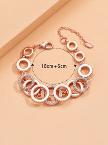 Vòng đeo tay trang trí bằng đá rhinestone - Nhiều màu - Xem 6