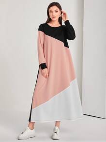 Mulvari Cut And Sew Sweatshirt Dress - Multicolor - View 4