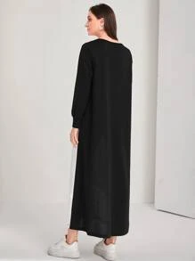 Mulvari Cut And Sew Sweatshirt Dress - Multicolor - View 2