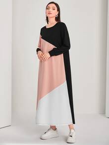 Mulvari Cut And Sew Sweatshirt Dress - Multicolor - View 3