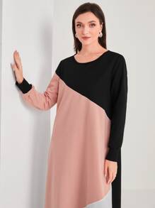 Mulvari Cut And Sew Sweatshirt Dress - Multicolor - View 5