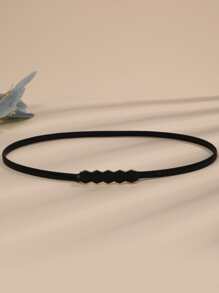 1PC Simple Style Geometric Decor Belt Skinny Belt For Coats And Dresses Summer, School