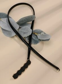 1PC Simple Style Geometric Decor Belt Skinny Belt For Coats And Dresses Summer, School